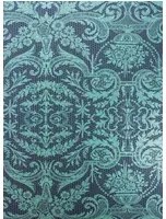 Matthew Williamson Carta da parati Orangery Lace - Midnight/ Metallic Jade