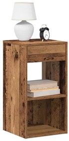 Comodino Con Cassetto Legno Antico 35x34x66,5 Cm /