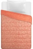Trapuntino singolo 220x250 cm decori arancio
