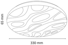 Plafoniera LED da bagno CLOUD LED/18W/230V diametro 33 cm IP44