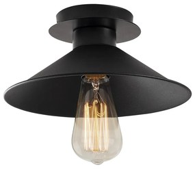 Lampada da soffitto nera con paralume in metallo ø 24 cm Berceste - Opviq lights