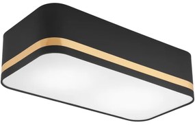 Plafoniera SIRJA SQUARE STRIPE 2xE27/15W/230V nero/oro