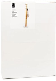 Appendino in legno bianco in gomma naturale Flapper - Umbra