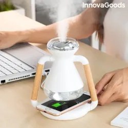 Umidificatore Diffusore per Ambienti e Caricabatterie Wireless 3 in 1 Misvolt InnovaGoods