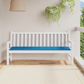 Cuscino Per Panca Blu 180x50x3 Cm İn Tessuto Oxford /