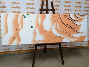 Quadro su tela – Superficie astratta della Luna