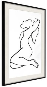 Poster  Coquettish Pose  Cornice Quadri Cornice nera con pass-partout, Larghezza x Altezza Home decor 20x30