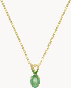 Collana placcata in oro con ciondolo in oro giallo Puce