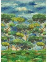 Designers Guild Carta da parati Matsu Grasscloth - Cobalt
