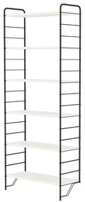 Scaffale modulare bianco-nero 82x204 cm Dakota - Tenzo