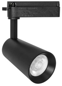 Faro LED 30W Monofase Nero CRI92 CCT Bianco Variabile 38° Bridgelux LED Colore Bianco Variabile CCT