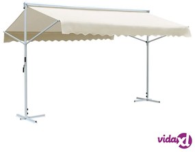 vidaXL Tenda da Sole a Gazebo 4x3 m Crema