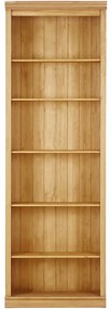 Libreria di colore naturale in pino massiccio 74x223x37 cm Anita – Støraa