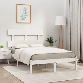 Giroletto Bianco İn Legno Massello 160x200 Cm /