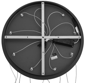 Lampada a sospensione di design nera a 9 luci con LED dimmerabile a 3 livelli - Vide Anella