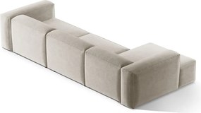 Divano angolare beige (con penisola a sinistra/con chaise lounge) Bergamo – Cosmopolitan Design