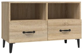 Mobile per tv rovere sonoma 80x36x50 cm legno multistrato