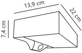 Nordlux - Lampada solare da parete LED MONAY 5W 5V IP44 con sensore