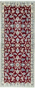 Nain Tappeto persiano 80 x 200 Rosso (Iran) Annodato A Mano