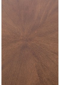 Tavolo da pranzo rotondo con piano in noce ø 91 cm Denise - White Label