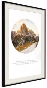 Poster  Peak of Dreams  Cornice Quadri Cornice nera con pass-partout, Larghezza x Altezza Home decor 40x60