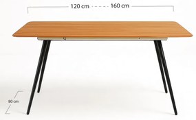 Tavolo allungabile Tabela - Nero