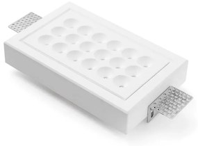 Faretto da incasso con fonte luminosa fisso Modulo LED TECNICO ADE bianco verniciabileX9 cm Luce bianco caldo