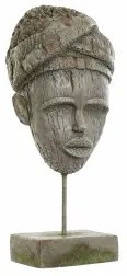 Statua Decorativa DKD Home Decor 24 x 15 x 58 cm Grigio Coloniale Africana