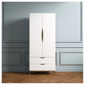Armadio bianco 80x195 cm Kobe - Woodman