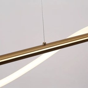 Lampadario sospeso su cavo LED MELECA LED/24W/230V 3000/4000/6000K 100 cm dorato