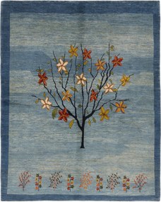 Gashguli Tappeto 240x200 Blu (Iran) Annodato A Mano