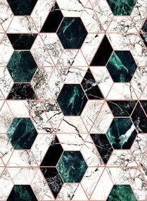 Mindthegap Carta da parati Hexa - Jade