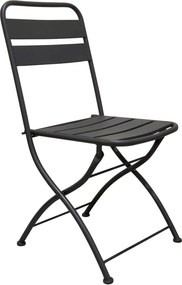 ROMANUS - sedia da giardino pieghevole salvaspazio in ferro