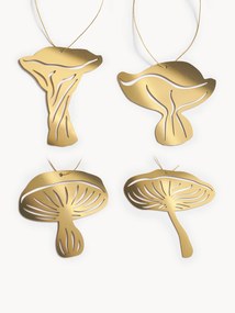 Set di 4 addobbi albero di Natale Fungi