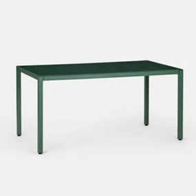 Set Tavolo Da Esterno 150x80x74h Cm Con 4 Sedie Minimal Verde
