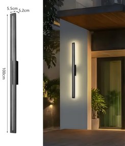 Brilagi - Applique da esterno LINEO LED/24W/230V 3000K IP65 nero