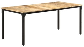 Tavolo da pranzo 180x90x76 cm in legno di mango grezzo