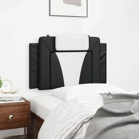 Cuscino testiera nero e bianco 90 cm in similpelle