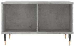 Tavolino salotto grigio cemento 60x50x36,5 cm legno multistrato