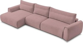 Divano angolare in rosa chiaro Aden – Bobochic Paris