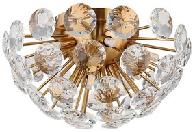 Globo 16047D - Plafoniera VIRINA 10xG9/7W/230V oro diametro 39 cm