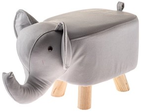 Sgabello per bambini grigio chiaro Elephant – Dakls