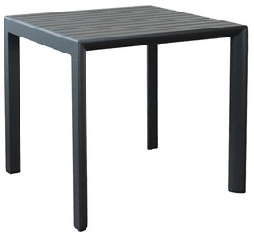 ALBEN - tavolo con struttura in alluminio 80 x 80