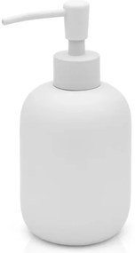 Dispenser sapone liquido dappoggio grigio chiaro in ceramica soft touch