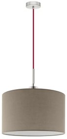 Eglo - Lampadario LED a cavo TUNJA 1xE27/60W/230V taupe