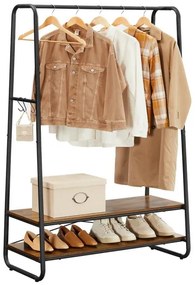 Appendiabiti da terra LINEA marrone/nero