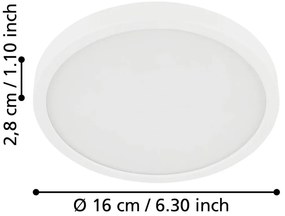 Plafoniera LED bianca FUEVA 5 – EGLO