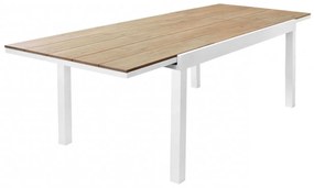Tavolo da giardino allungabile 200 300x74x95 cm - bianco