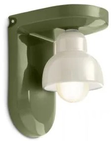 Applique 1 luce berimbau verde salvia + crema c2600(vsc)