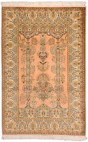 Cashmere Silk Tappeto orientale 130 x 80 Beige (Indian) Annodato A Mano